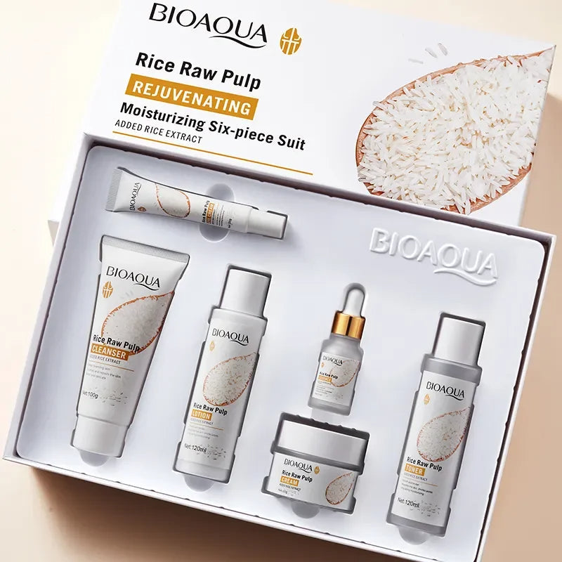 BIOAQUA-Ensemble de Soins  Essence de Riz Biologique