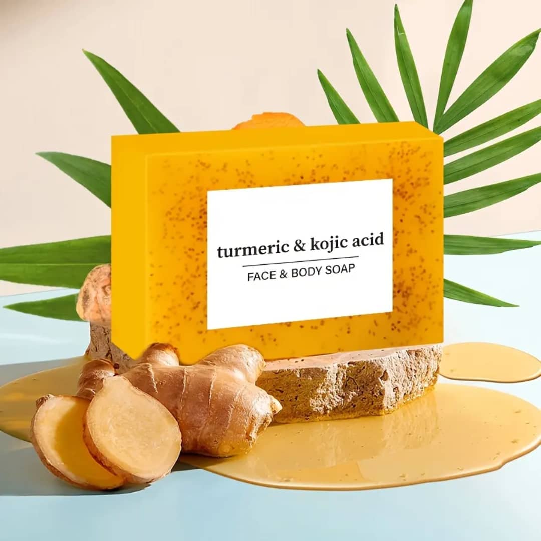 savon au curcuma et à l’acide kojic